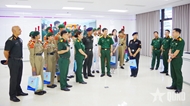 Indian NCC delegation exchanges at Signal Officer Candidate School